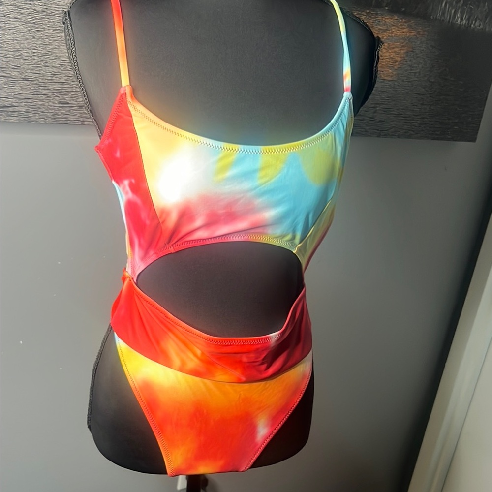 Private Label Multicolor Tie-Dye Swimsuit